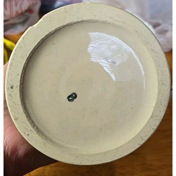 West German Gerz Stoneware Stein Blue On Gray Dancers 5 3/4" - Picture 5 of 5